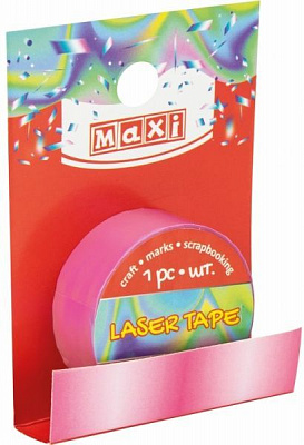 Стрічка декоративна неон рожева MX62026 Maxi