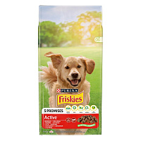 Корм сухой FRISKIES by Purina Active повышенная активность с говядиной 15 кг