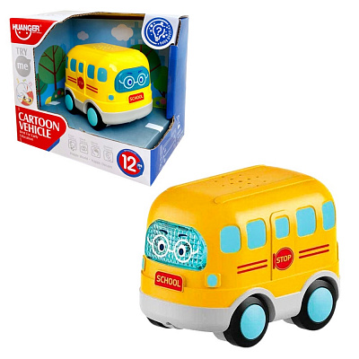Игрушка интерактивная Shantou Машинка на колесиках Школьный автобус HE0537/4