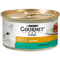 Корм Gourmet Gold паштет с кроликом по-французски 85 г