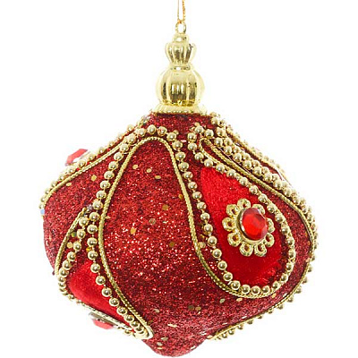 Іграшка новорічна Східна SDB31080R 80 мм