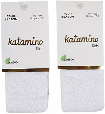 Колготки для девочек KATAMINO K30126р.145-156 белый 