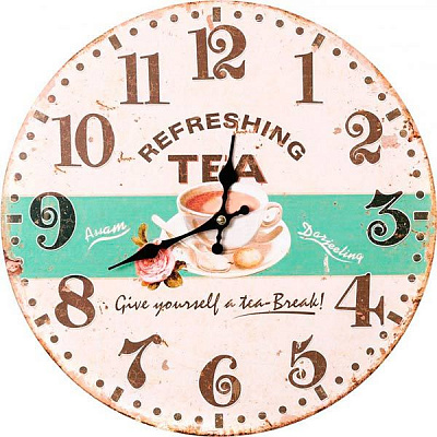 Часы настенные Tea time 33.8 см