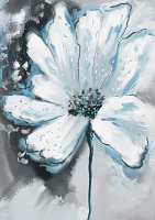 Репродукция Голубой цветок 50x70 см Арт Фемелі 