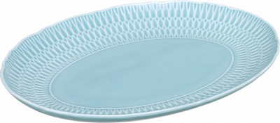 Блюдо овальное Sofia 24 см серое Cmielow 