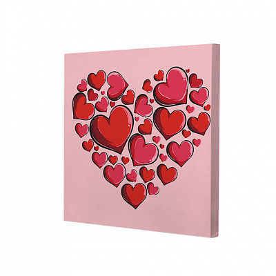 Набор для росписи по номерам Riviera Blanca Горячее сердце 25х25 см RB-1034