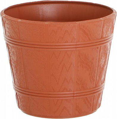 Горщик пластиковий Elsa Дерево Ельба-4 круглий 10,5л теракот (0903-010)