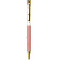 Ручка шариковая Летние нотки розовая 