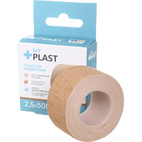 Пластир медичний 2,5 х 500 см нестерильні