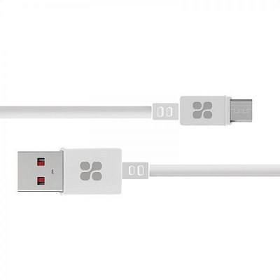 Кабель Promate MicroCord-2 USB-microUSB 2А 2 м белый (microcord-2.white) 