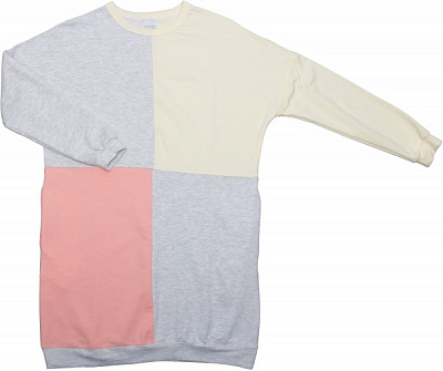 Платье домашнее женское Flis clothes Триколор р. M серый 