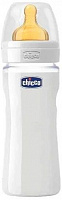 Пляшка дитяча Chicco скляна ВРА 240 мл з латексною соскою нормальний потік від 0+ 1шт