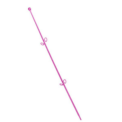 Опора пластикова Алеана Сфера для орхідей малиновий прозорий PS 114044