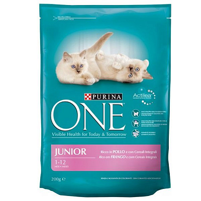 Корм Purina One Junior Cat с курицей и рисом 200 г