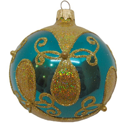 Шар новогодний d80 капля, 1597-1/АХ04 3165 