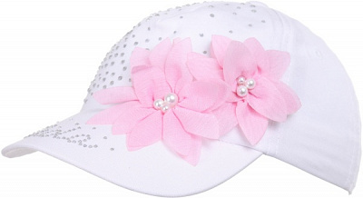 Кепка для девочек Pampona 21 L 07 р.46 белый 