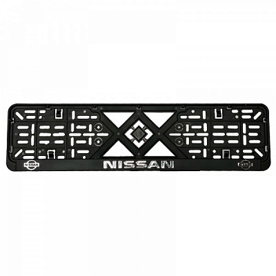 Рамка под номерной знак рельефная Nissan 