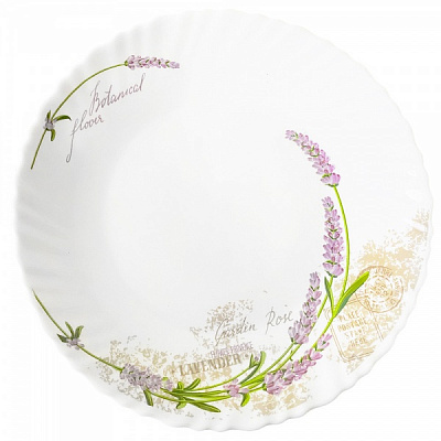 Тарілка обідня Лаванда Wave 220 мм V-220L Vittora