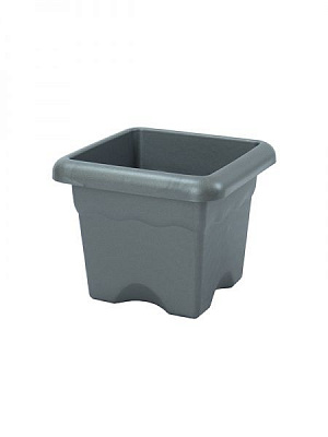 Горщик пластиковий Plastiken Terra Maceta Cuadrada 7726 квадратний 7 л антрацит