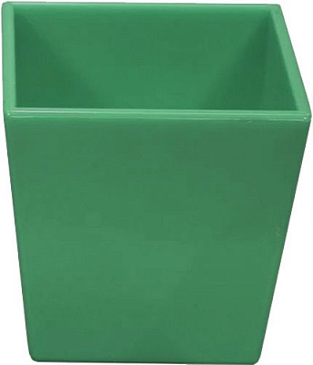 Кашпо Оранжерея для кактусов и суккулентов «Квадрат» квадратный 0,4л зеленый 