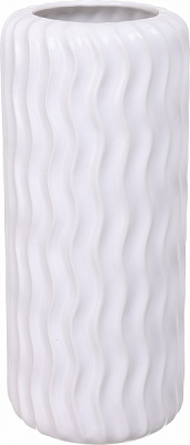 Ваза керамическая белый Тромсе 14,5х25,5 см