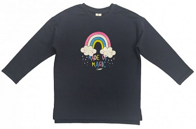 Джемпер для девочки Роза р.98 темный джинс 210563 