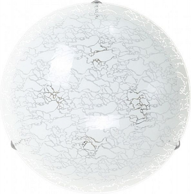 Світильник настінно-стельовий УТ Сяйво НПБ Мармур 4x60 Вт E27 срібний 5002