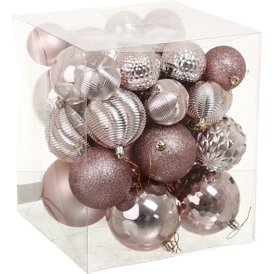 Набір ялинкових куль 24IPC-47 d 100 мм 36 шт./уп.