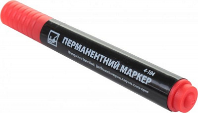 Маркер перманентний 4Office 1-3 мм 4-102 червоний