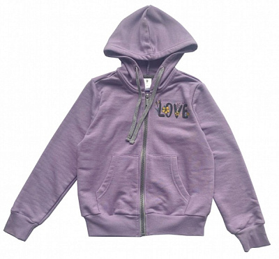 Толстовка для девочки Роза р.146 сиреневый 221119 
