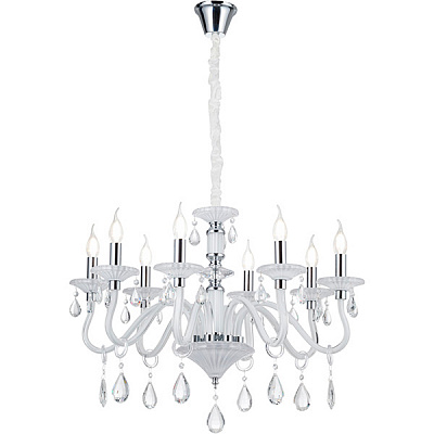 Люстра підвісна Victoria Lighting 8xE14 білий Arumi/SP8
