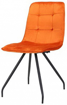Стілець обідній Роуз X-2007 помаранчевий/чорний