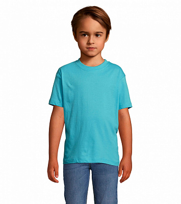 Футболка для мальчиков Sol's Regent Kids р.116 бирюзовый 1197022508A
