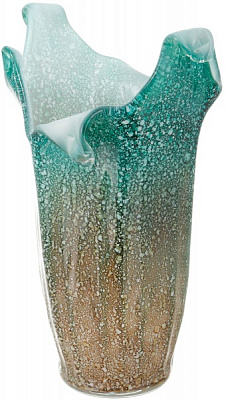 Ваза Antonio Tammaro Gocce 37 см бірюзова