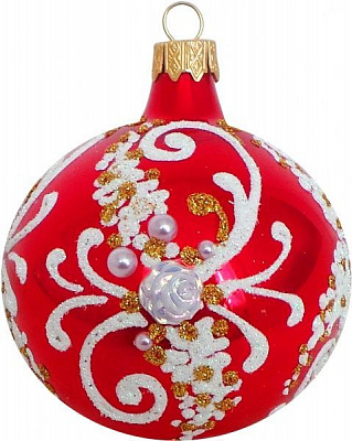 Шар стеклянный Престиж 1 d80 К-1211-80 красный