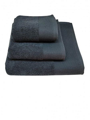 Рушник махровий Гофре 50x90 см сірий La Nuit