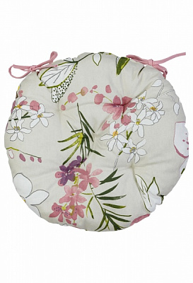 Подушка на стілець Орхідея 40 см Прованс