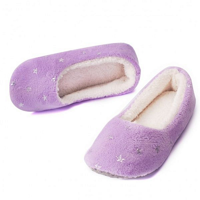 Тапки домашние Twins флис ЧФ-2018Ц2 р. 36/37 фиолетовый с рисунком 
