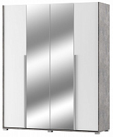 Шкаф с зеркалом Світ Меблів 6Д Алекса 1810х2205х600 серый 