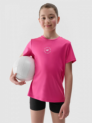 Футболка 4F TSHIRT FNK F1185 4FJWSS25TFTSF1185-55N р.146-152 розовый