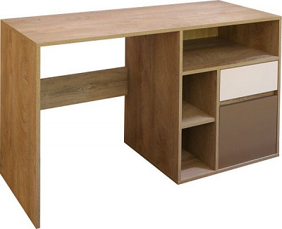 Стіл письмовий Accord Міто МІ 1 білий/дуб ендерейн/латте