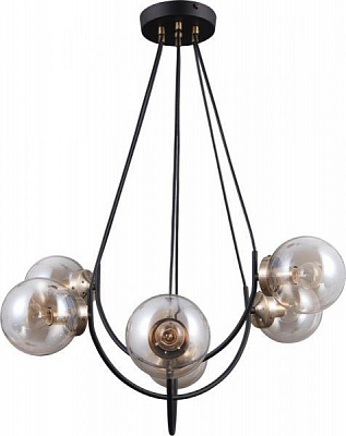 Люстра подвесная Victoria Lighting Caprice/SP6 6x5 Вт E14 бронза/черный 