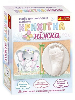 Набор для лепки из гипса Ranok Creative Крошечная ножка. Слоненок 399561