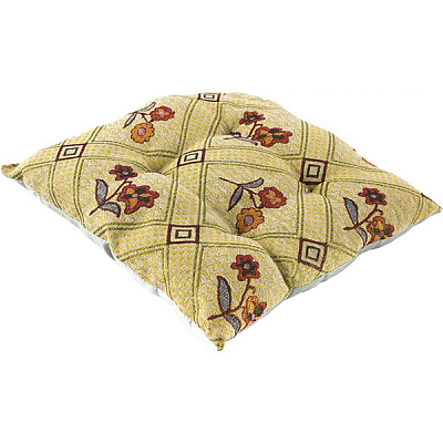 Подушка на стул 34x34 см цвет в ассортименте Ярослав