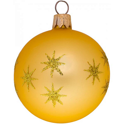 Шар стеклянный d60 7008Н желтый