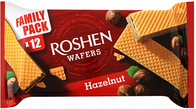 Вафли Roshen Wafers орех 11шт (4823077625626) 216 г 