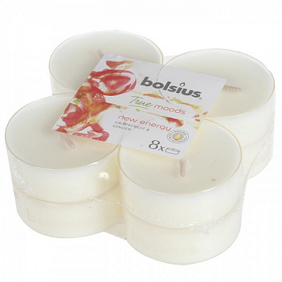 Набір свічок New energy Грейпфрут та імбир 8 шт / уп Bolsius