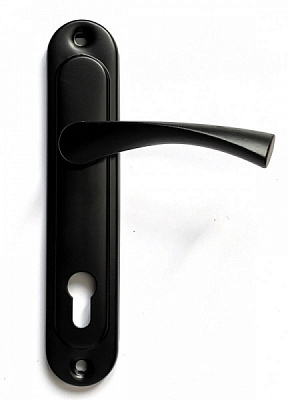 Ручка на планці Aspect РП-85.23 без замка 85 мм чорний