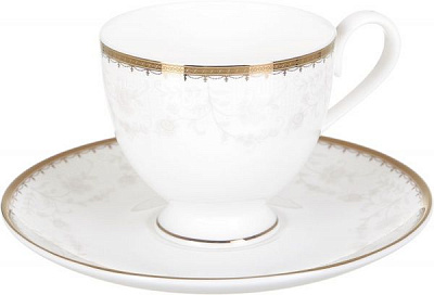 Чашка з блюдцем Golden Charm 280 мл LC17004 для чаю