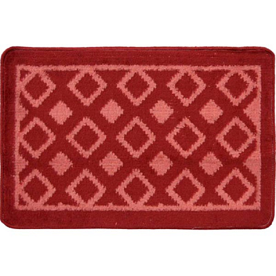 Коврик для ванной комнаты Dariana Плитка 40х60 красный